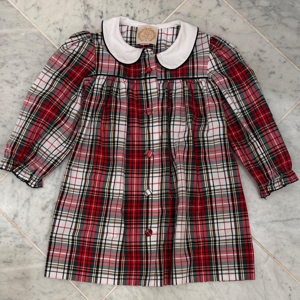 TBBC Beaufort Bonnet plaid tartan girls dress 3T
